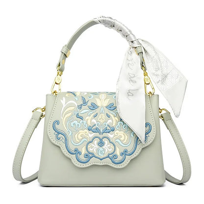 Elegant Embroidered Crossbody Bag
