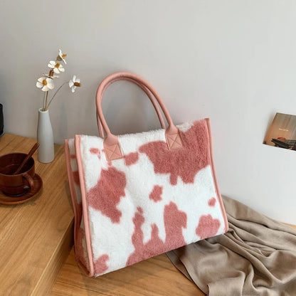 Calenvi Soft Plush Tote Bag