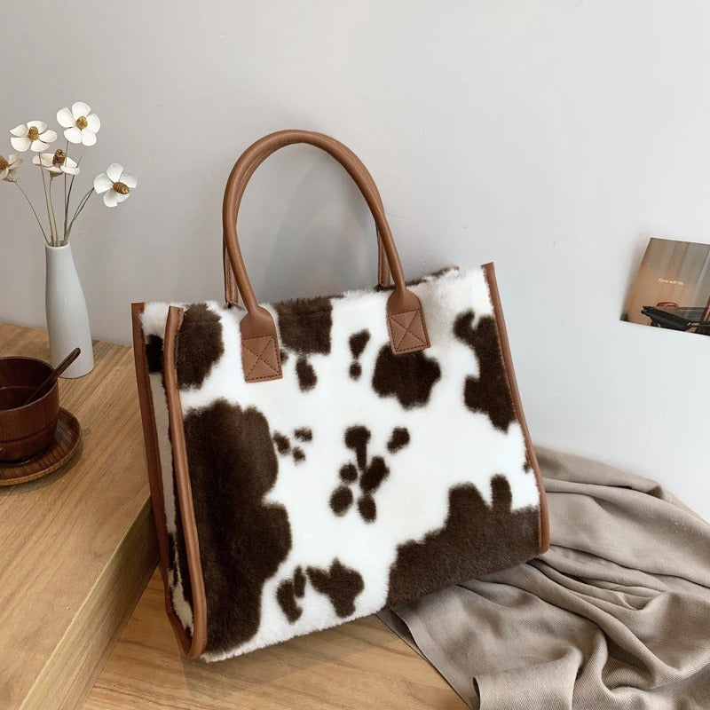 Calenvi Soft Plush Tote Bag